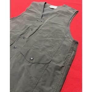 Men's Size 2XL FILSON tin Cloth Vest With Back Pockets Utility Hunting Farming